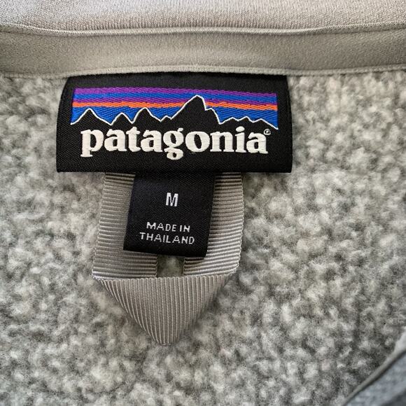 Patagonia Better Sweater Quarter Zip Fleece Gray Women Medium Fall Winter Comfy - Picture 5 of 14